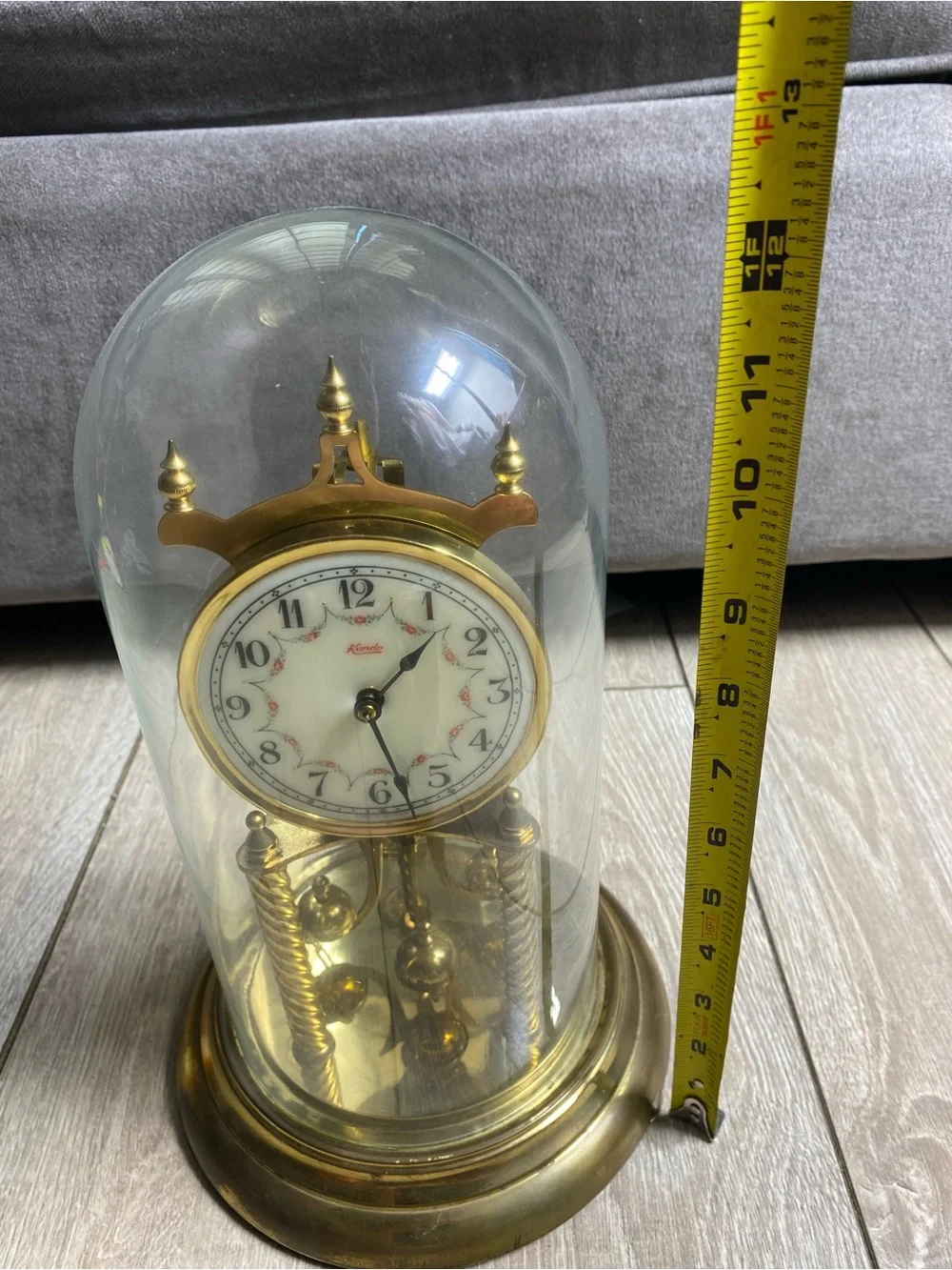 VTG Kundo by Kieninger & Obergfell 400-Day Anniversary Clock Glass Dome No Key?